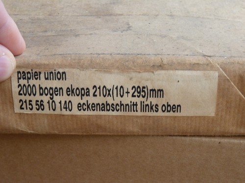 2000 blatt papier union ekopa - blatt,