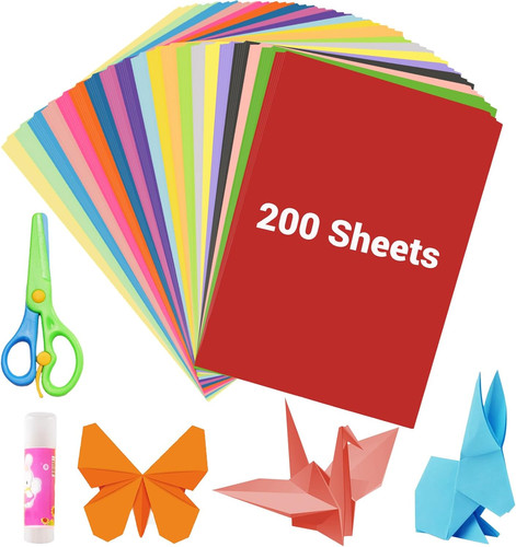 200 blatt bunt - blatt, origami