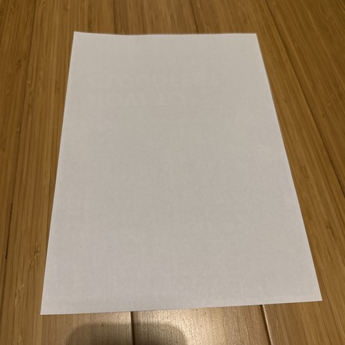 Din blatt papier - din,