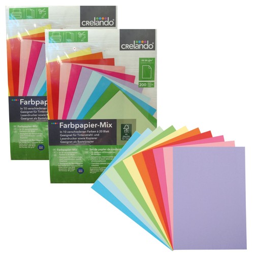 Crelando farbpapier mix - farbpapier-mix, ×
